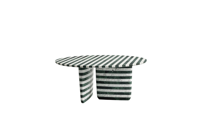 Tobi-Ishi Striped Marble Dining Table by B&B Italia