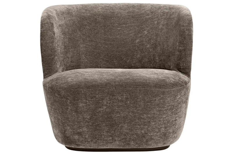 Stay Lounge Chair - Fully Upholstered, Large, Black base by Gubi