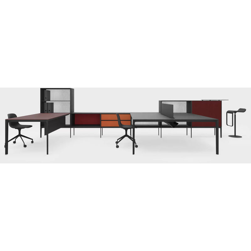 Add Three Workstations Office System by Lapalma