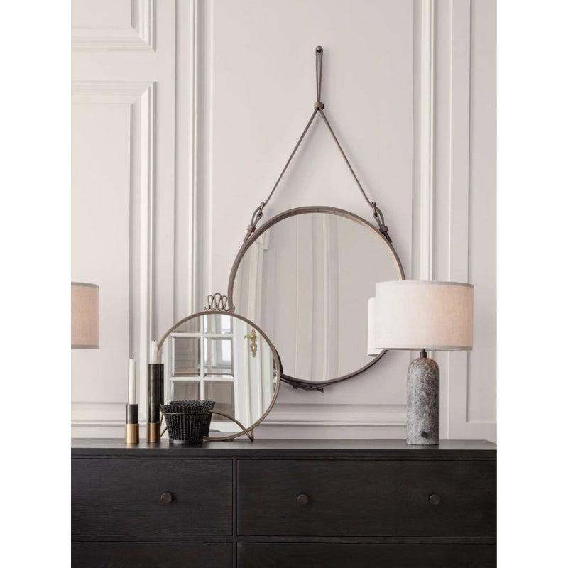 Adnet Wall Mirror Circular by Gubi - Additional Image - 9