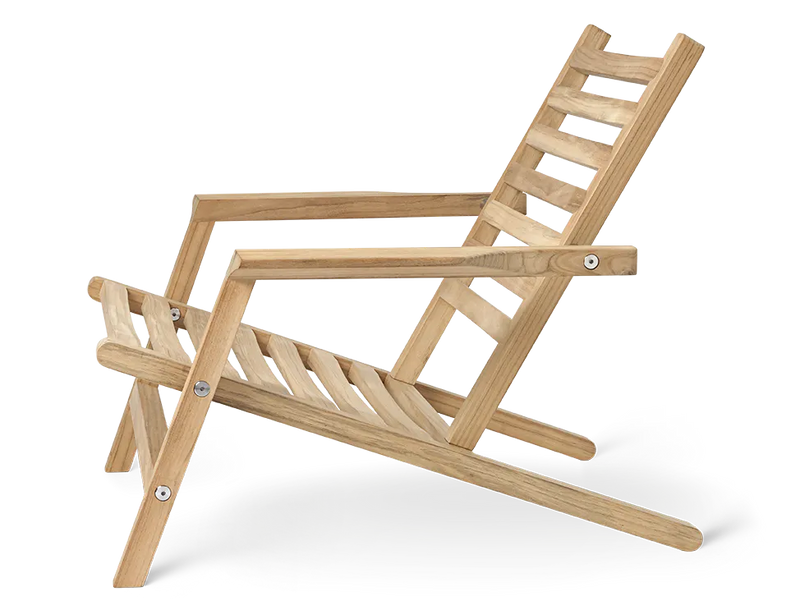 Quick Ship AH603 Outdoor Deck Chair by Carl Hansen & Son