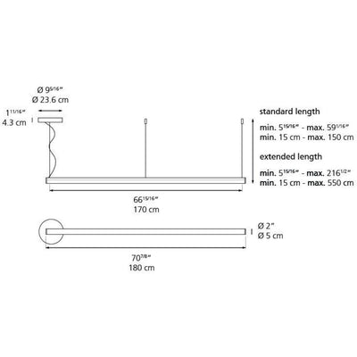 Alphabet of Light Linear Suspension Lamp by Artemide 4