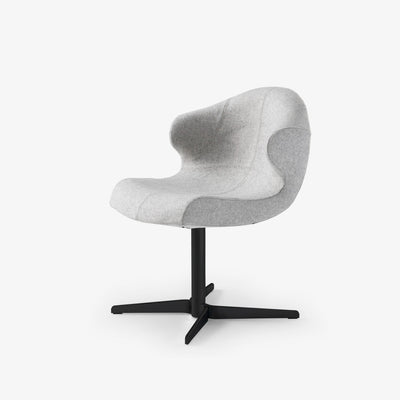 Alster Alster Carver Chair Central Pedestal - Matt Black by Ligne Roset - Additional Image - 1