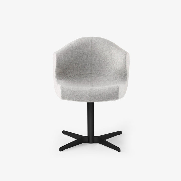 Alster Alster Carver Chair Central Pedestal - Matt Black by Ligne Roset