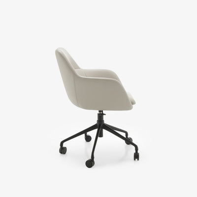 Amedee Carver Chair Black Base On Castors by Ligne Roset - Additional Image - 1