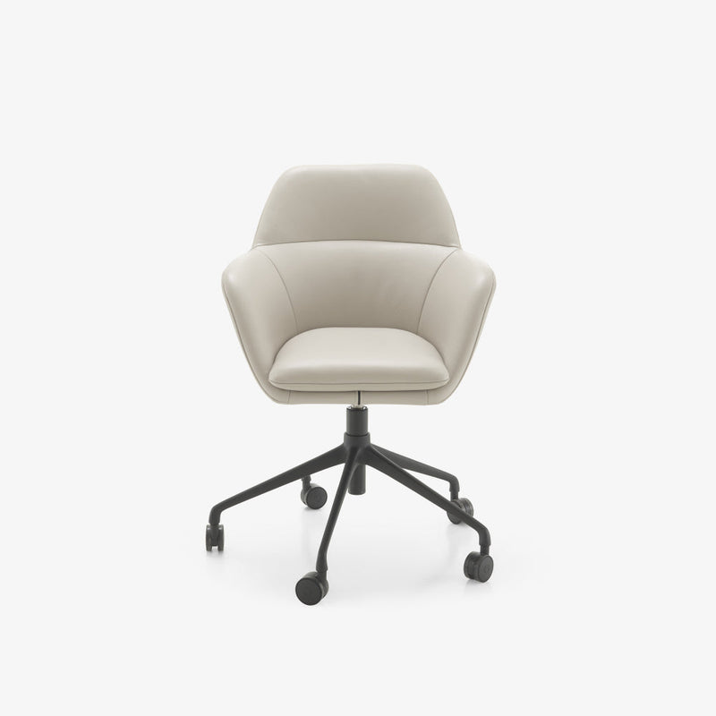 Amedee Carver Chair Black Base On Castors by Ligne Roset