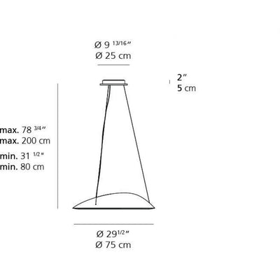 Ameluna Susp LED 46W 30K Silver by Artemide 1