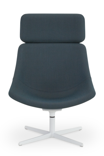 Auki S113P Swivel Lounge Chair with Headrest by Lapalma