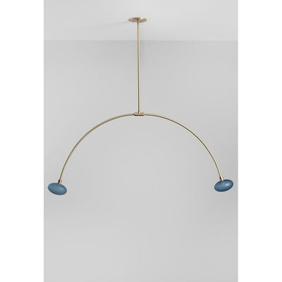 Balance 2.0 6" ellipsoid glass Pendant by SkLO 