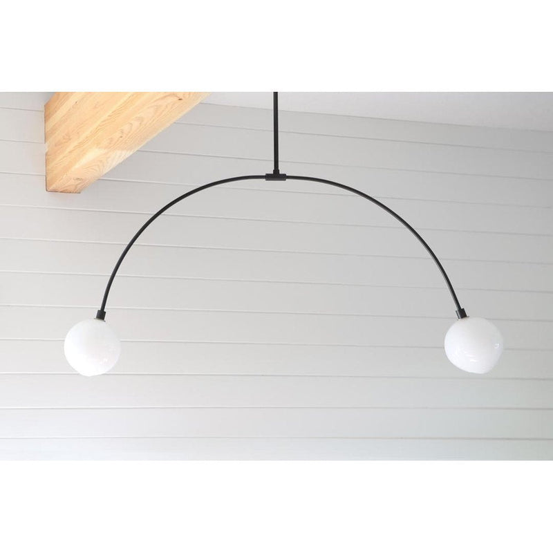 Balance 2.0 6" ellipsoid glass Pendant by SkLO 5