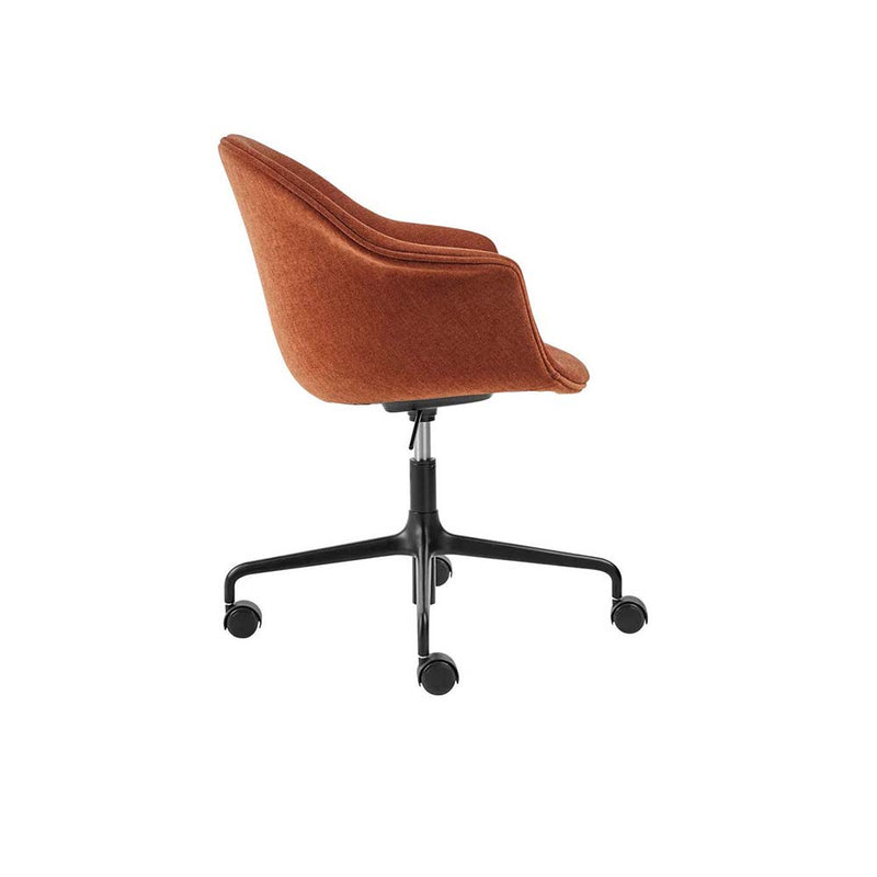 Bat Meeting Chair Fully Upholstered, Swivel Base by Gubi-2