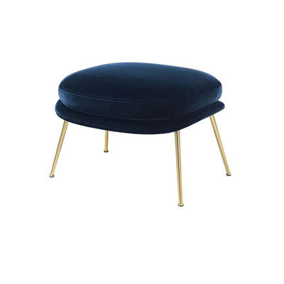 Bat Ottoman Fully Upholstered, Conic Base by Gubi