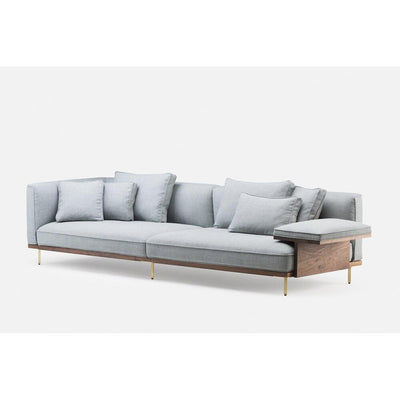 Belle Reeve Sofa - Long Sofa With One Arm + Flat Armrest by De La Espada 2