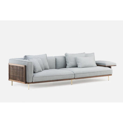 Belle Reeve Sofa - Long Sofa With One Arm + Flat Armrest by De La Espada 