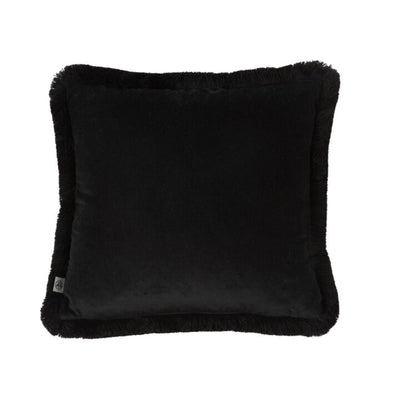 Berkeley Blooms Square Fringed Velvet Cushion by Timorous Beasties-1