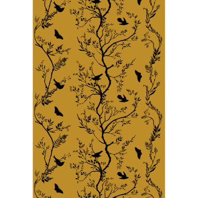 Birdbranch Stripe Velvet Fabric Wallpaper by Timorous Beasties