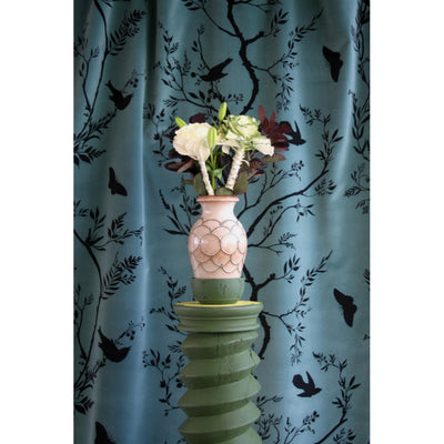 Birdbranch Stripe Velvet Fabric Wallpaper by Timorous Beasties-3