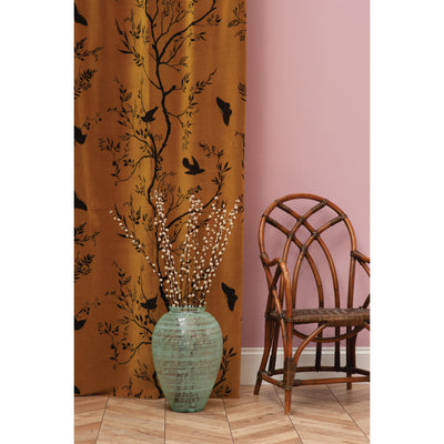 Birdbranch Stripe Velvet Fabric Wallpaper by Timorous Beasties-7