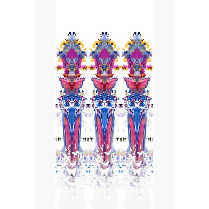 Butterfly Totem Damask Wallpaper Panel by Timorous Beasties