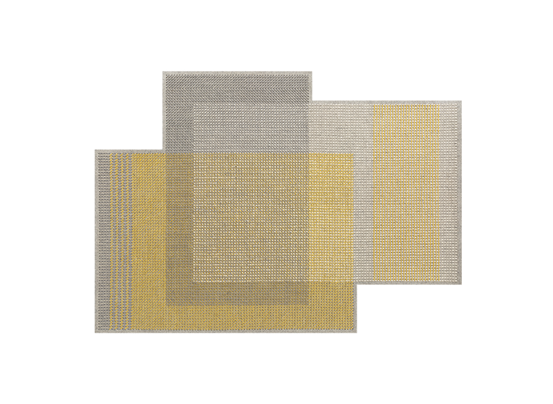 Canevas Geo Felt Rug by GAN