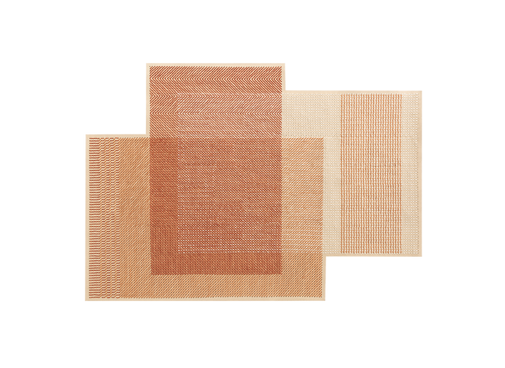 Canevas Geo Felt Rug by GAN