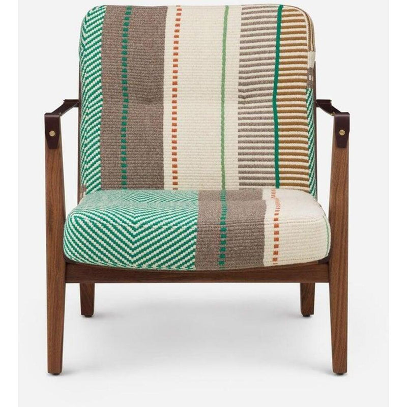 Capo Lounge Armchair With Manta Espinhada Verde Upholstery by De La Espada 2