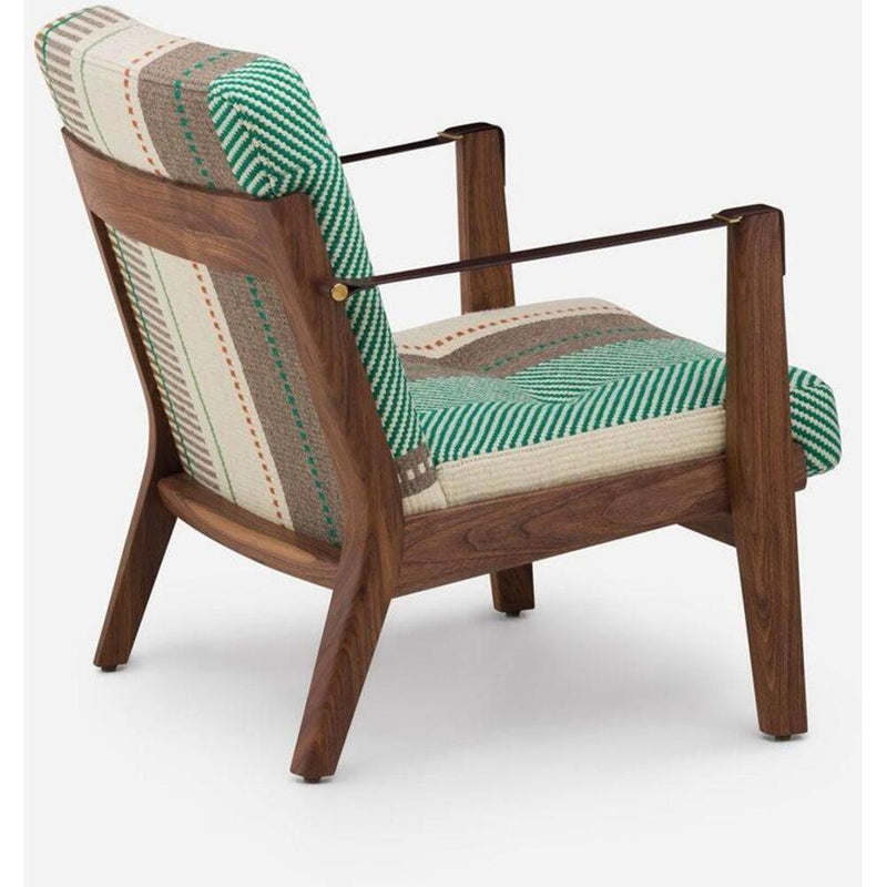 Capo Lounge Armchair With Manta Espinhada Verde Upholstery by De La Espada 3
