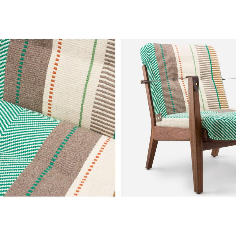 Capo Lounge Armchair With Manta Espinhada Verde Upholstery by De La Espada 9
