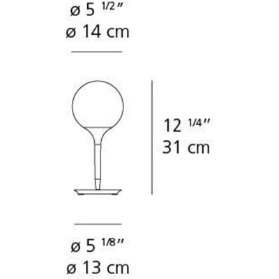 Castore 14 Table Max 4W E12 White 120V by Artemide 1