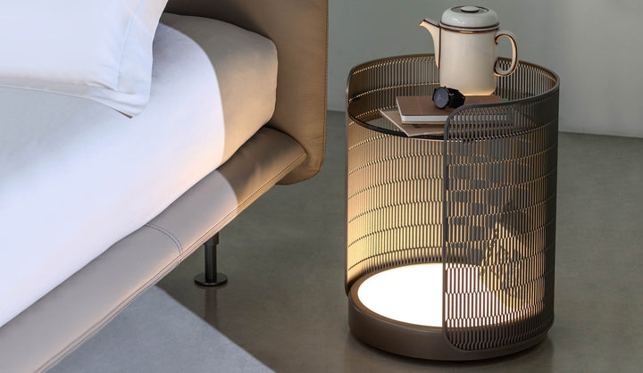 Natevo Chiaro di Luna Night Table by Flou