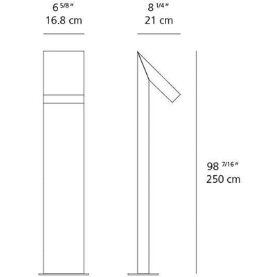 Chilone Floor 250 LED 16W 30K Anthracite Unv by Artemide 1