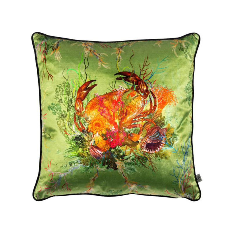 Crab Velvet Cushion by Timorous Beasties-2