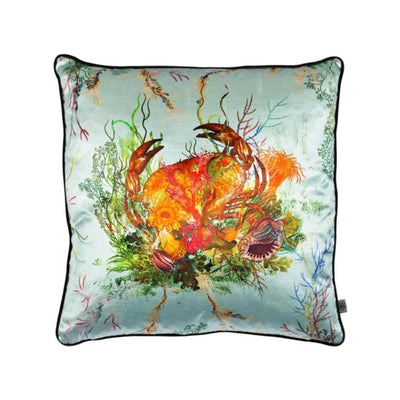 Crab Velvet Cushion by Timorous Beasties