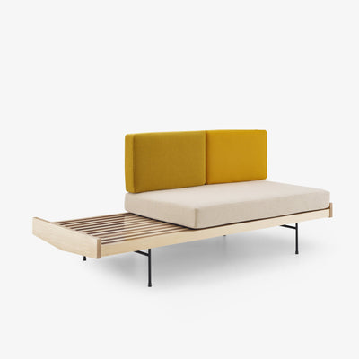 Daybed Bed Sofa Black Lacquered Steel Feet Complete Item by Ligne Roset - Additional Image - 1