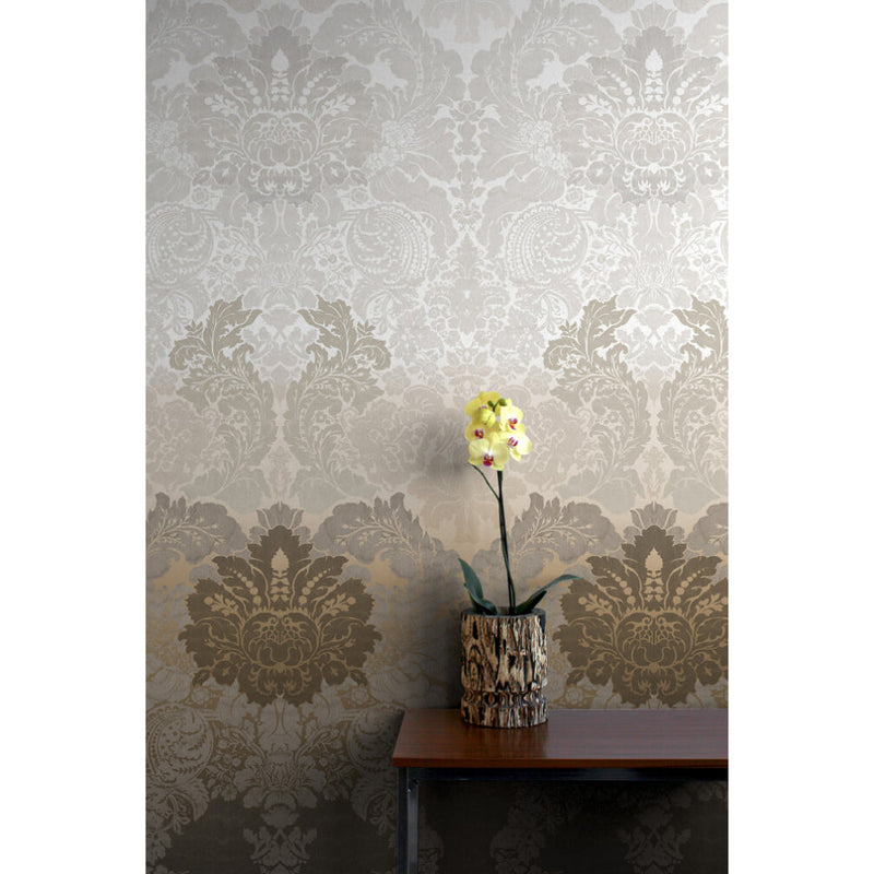 Disappearing Damask Superwide Wallpaper Panel by Timorous Beasties-15