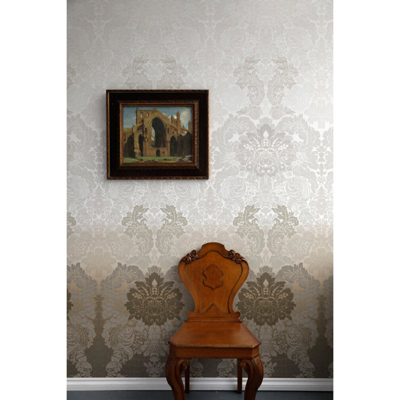 Disappearing Damask Superwide Wallpaper Panel by Timorous Beasties-9