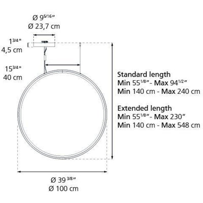 Discovery Vertical 100 Suspension Lamp by Artemide 3