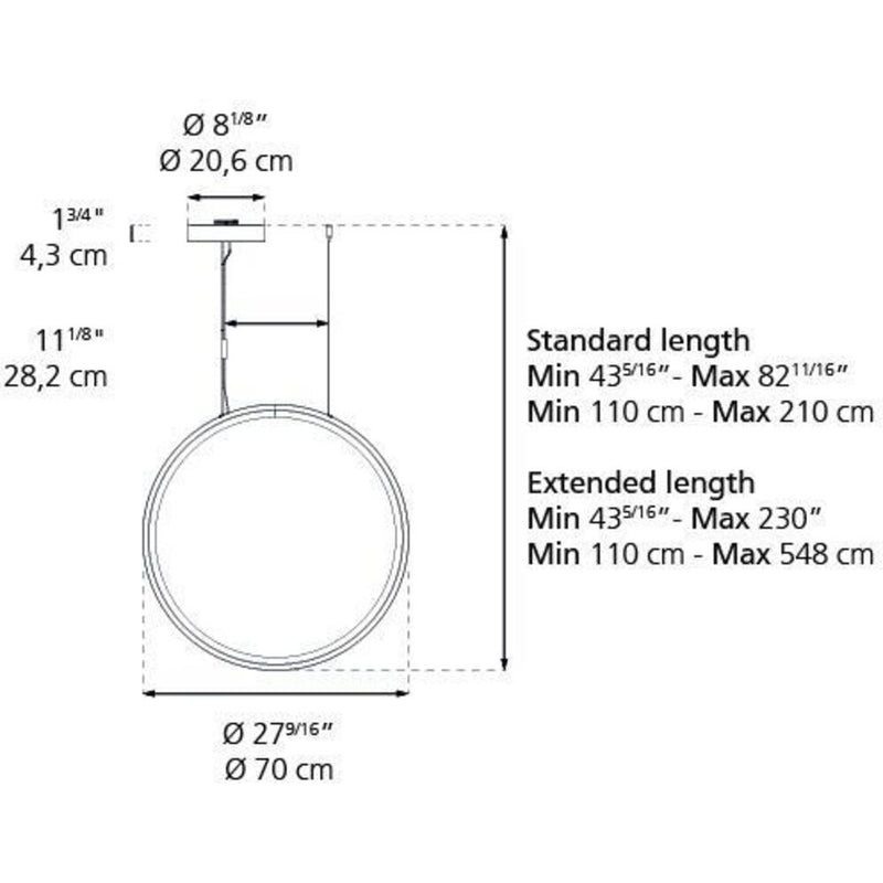 Discovery Vertical 70 Suspension Lamp by Artemide 3