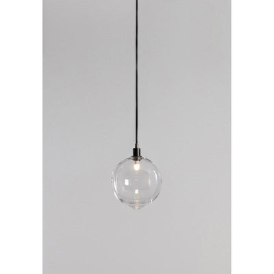 Drape 6" ellipsoid glass Pendant by SkLO 