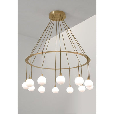 Drape Circle 12 Chandelier by SkLO 