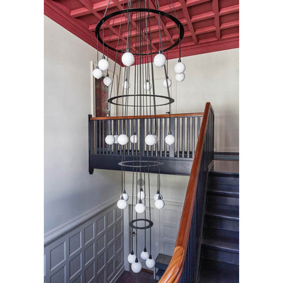 Drape Circle 28 Chandelier by SkLO 