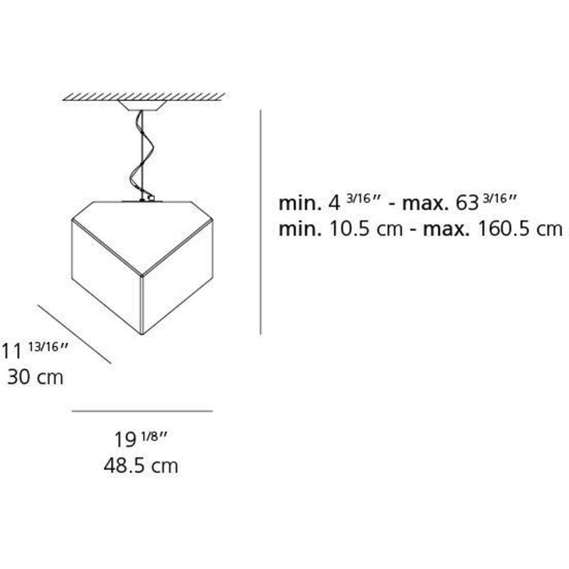 Edge 30 Susp Sbf 23W E26 White 120V by Artemide 1