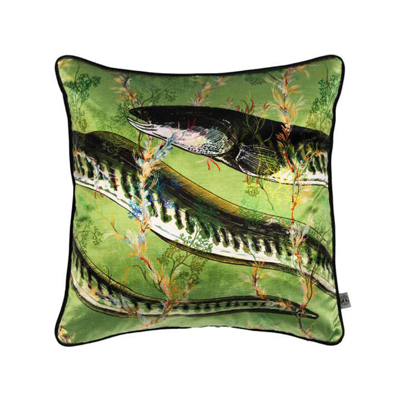 Eel Velvet Cushion by Timorous Beasties