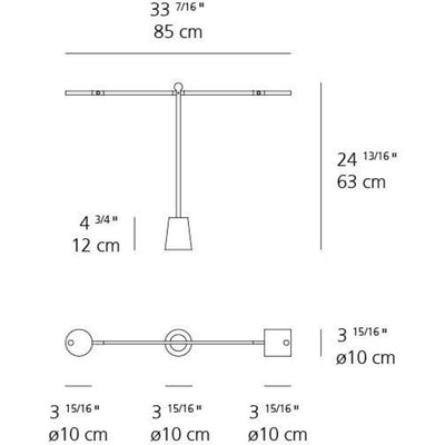 Equilibrist Table LED 9W+3W 30K Mp-Mv Black withDim by Artemide 1