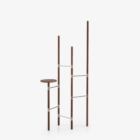 Estenda Clothes Stand Walnut / Nickel by Ligne Roset