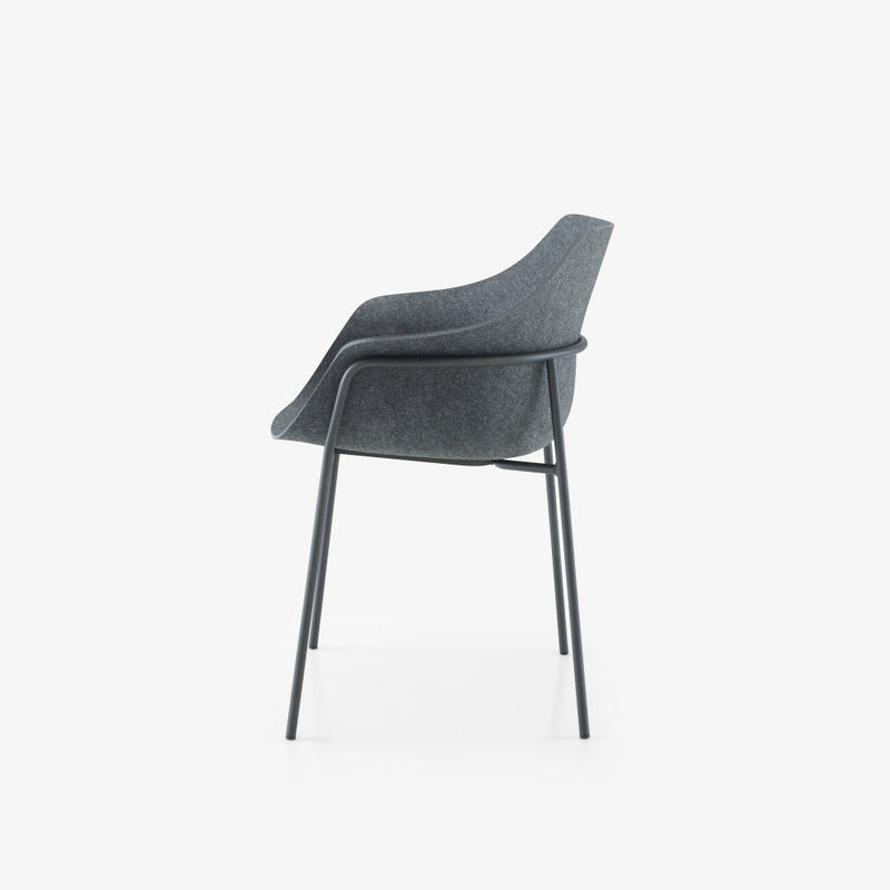 Ettoriano Carver Chair Anthracite Metal Base by Ligne Roset - Additional Image - 4