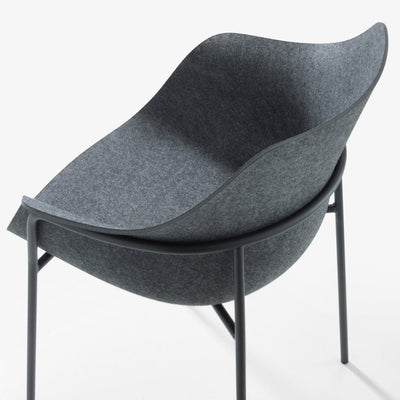 Ettoriano Carver Chair Anthracite Metal Base by Ligne Roset - Additional Image - 6