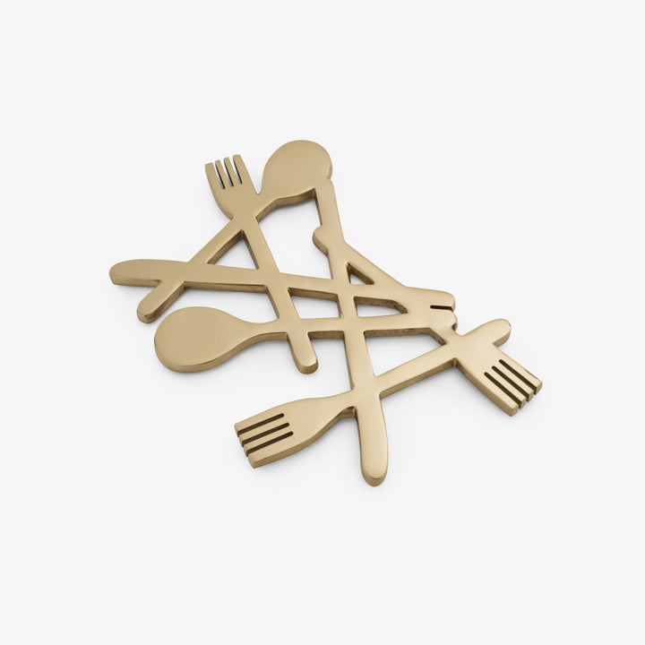 Evlan Plate Stand Brass by Ligne Roset