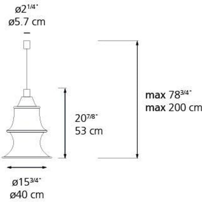 Falkland Suspension Lamp by Artemide 4