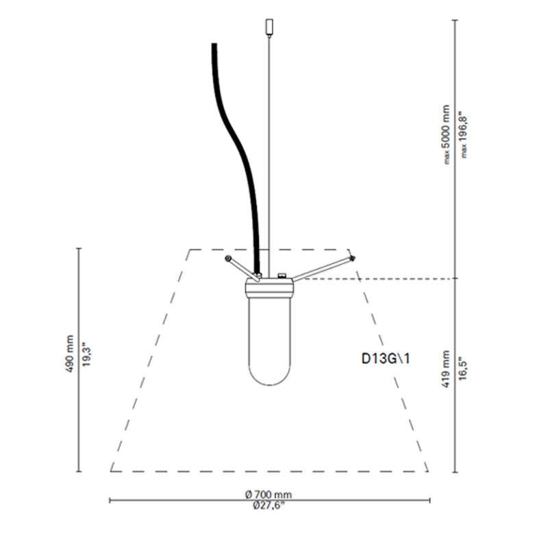 Grande Costanza Open Air Suspension Lamp by Luceplan 5